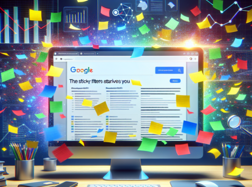 Google Search Console : Découvrez les Nouveaux Filtres Sticky pour Optimiser Vos Analyses SEO